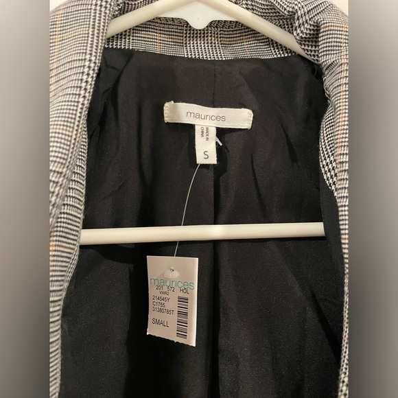 NWT Sequin Plaid Blazer. Perfect statement piece! - Picture 2 of 6